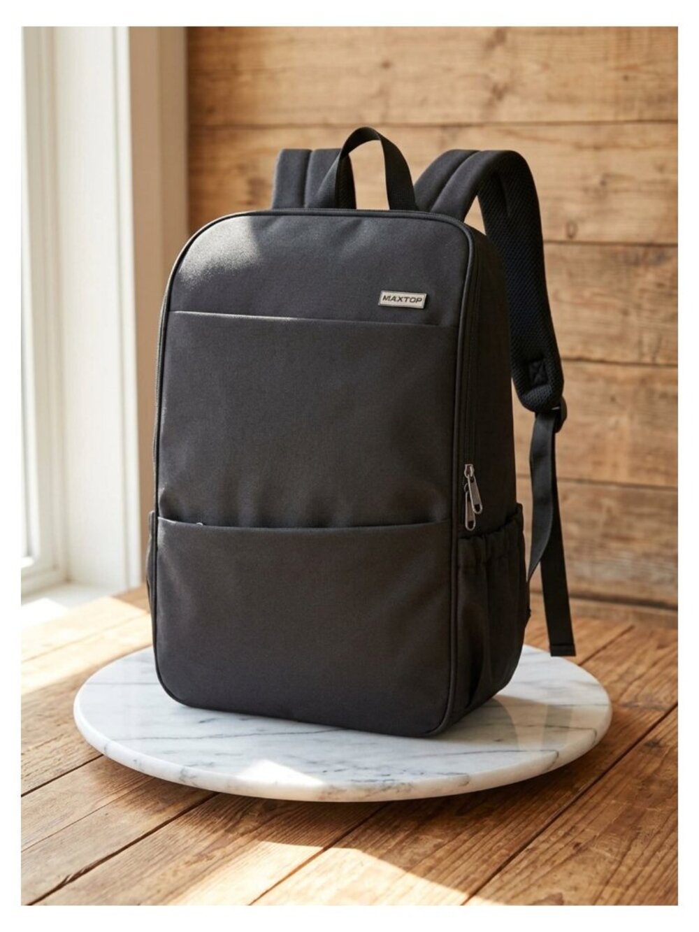 Water Resistant Laptop Backpack Fits 15.6 Inch Anti Theft Deep Storage